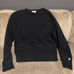 Todd Snyder Vintage Champion Black Crewneck Sweatshirt Large